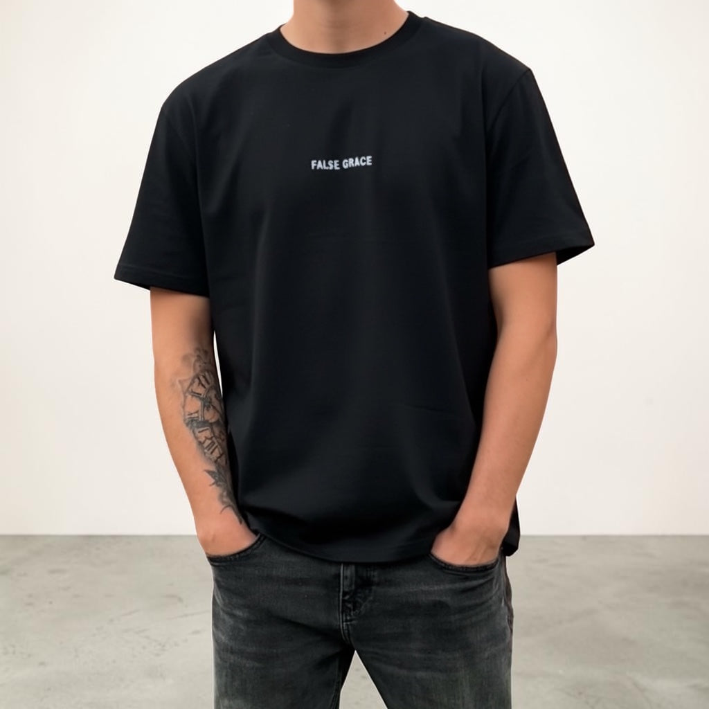 FG // 01 Distorted Logo T-Shirt — Black